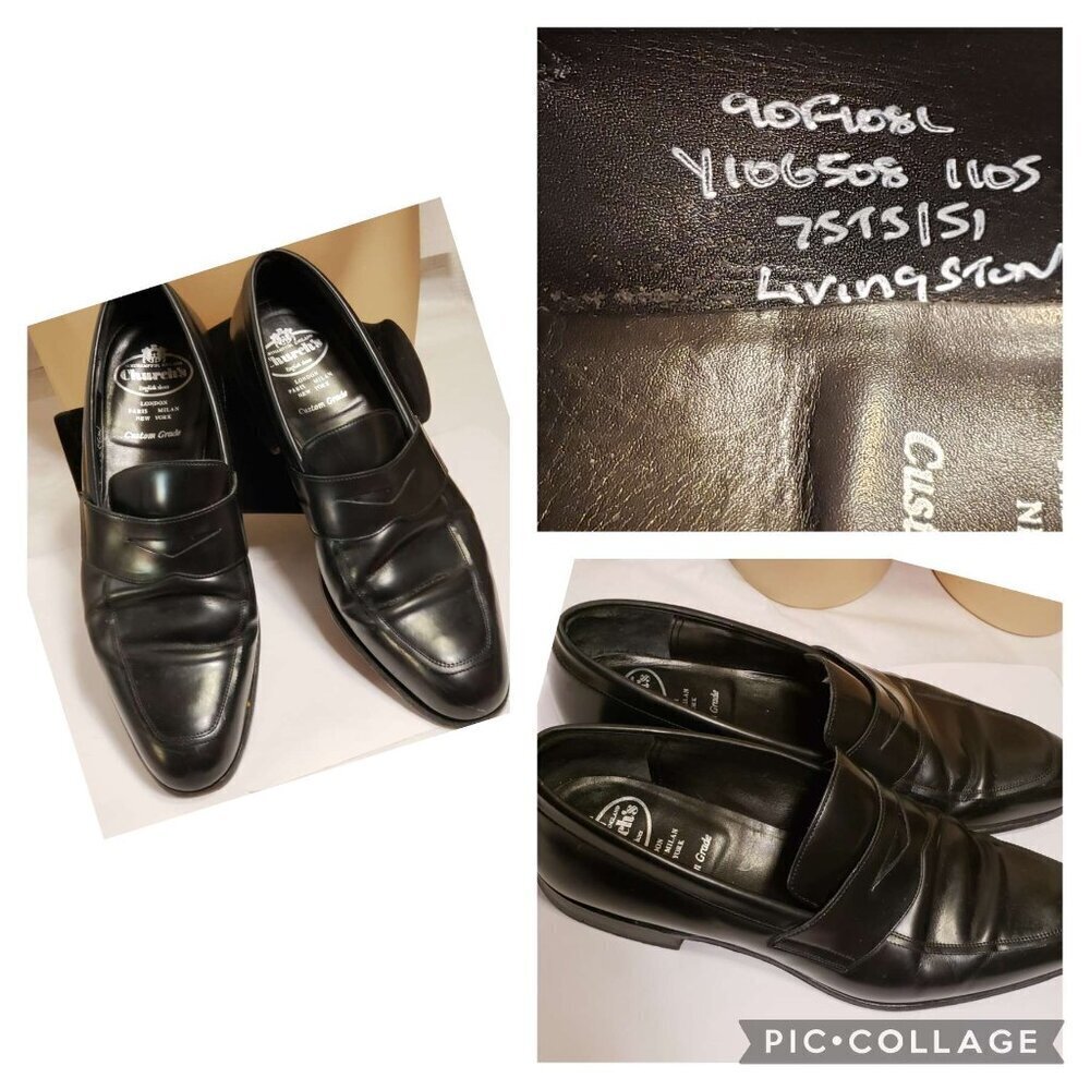 Church's Black Loafer Marked Size 9 F (US 10 Narrow per sizing chart)